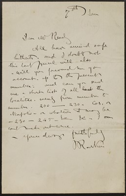 Lot 255 - John Ruskin (1819-1900)