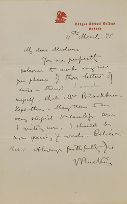 Lot 255 - John Ruskin (1819-1900)