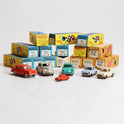 Lot 262 - A collection of Norev toy cars