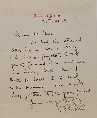 Lot 256 - John Ruskin (1819-1900)
