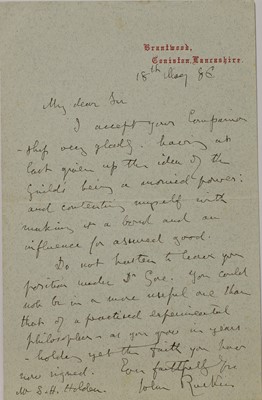 Lot 256 - John Ruskin (1819-1900)