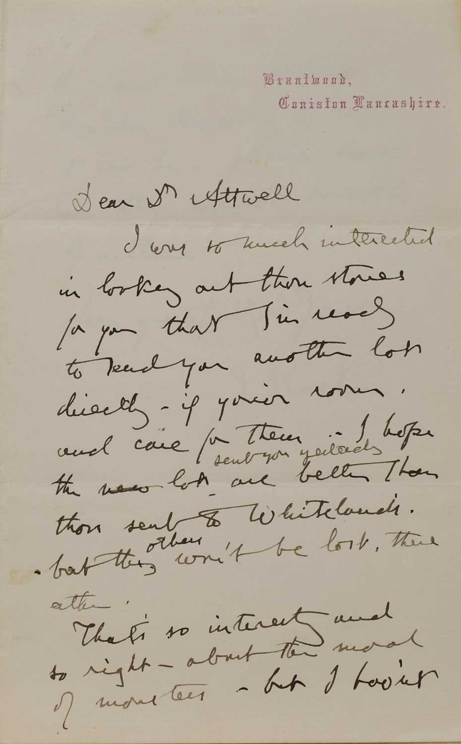 Lot 256 - John Ruskin (1819-1900)