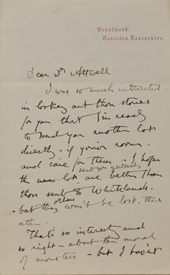 Lot 256 - John Ruskin (1819-1900)