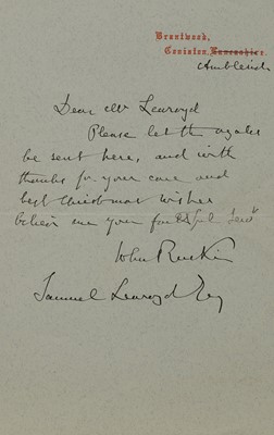 Lot 256 - John Ruskin (1819-1900)