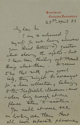 Lot 256 - John Ruskin (1819-1900)
