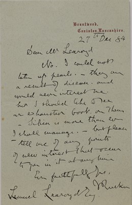 Lot 256 - John Ruskin (1819-1900)