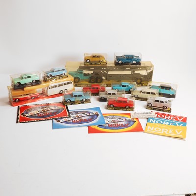 Lot 264 - A collection of Norev model cars and trucks