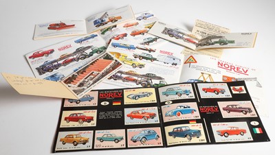 Lot 264 - A collection of Norev model cars and trucks