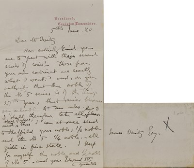 Lot 254 - John Ruskin (1819-1900)