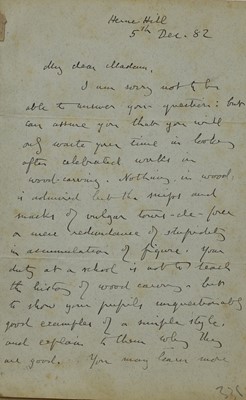 Lot 234 - John Ruskin (1819-1900)
