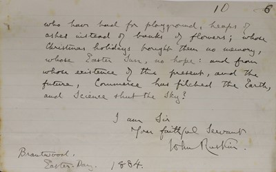 Lot 235 - John Ruskin (1819-1900)