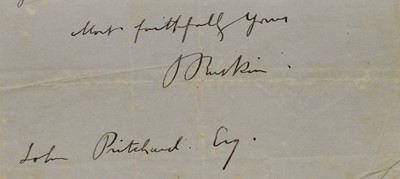 Lot 235 - John Ruskin (1819-1900)