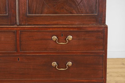 Lot 62 - A George III mahogany linen press