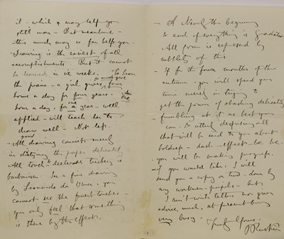 Lot 249 - John Ruskin (1819-1900)