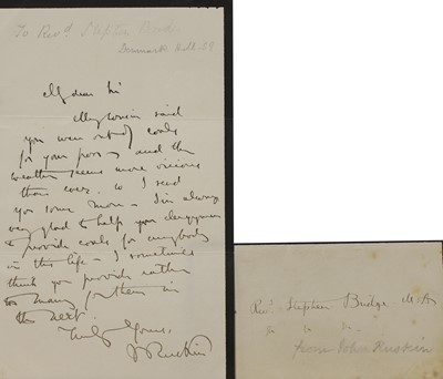 Lot 253 - John Ruskin (1819-1900)