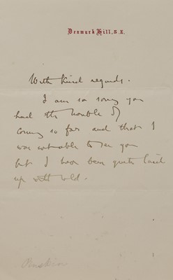 Lot 253 - John Ruskin (1819-1900)