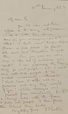 Lot 253 - John Ruskin (1819-1900)