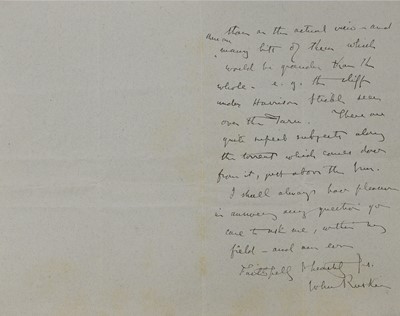 Lot 219 - John Ruskin (1819-1900)