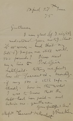 Lot 219 - John Ruskin (1819-1900)