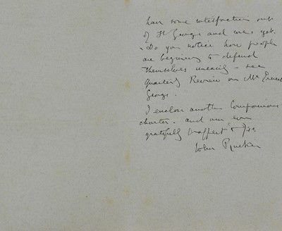 Lot 219 - John Ruskin (1819-1900)