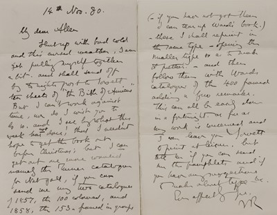 Lot 233 - John Ruskin (1819-1900)