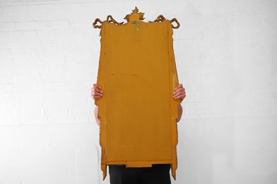 Lot 71 - A carved giltwood and composition pier mirror