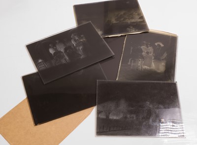 Lot 42 - A large collection of glass plate negatives and photographs