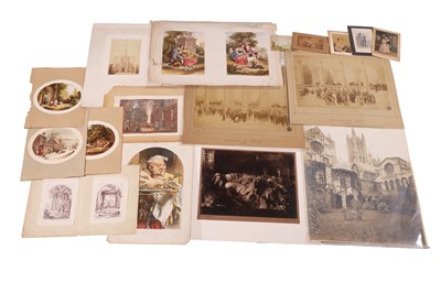 Lot 41 - A large collection of portraits, prints and drawings
