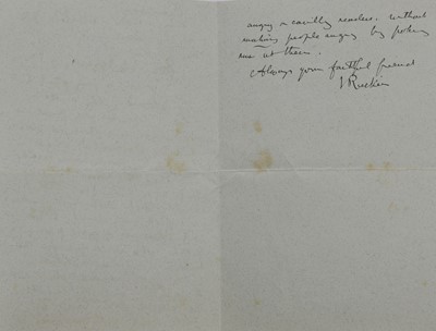 Lot 248 - John Ruskin (1819-1900)