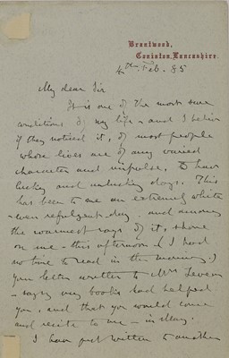 Lot 248 - John Ruskin (1819-1900)