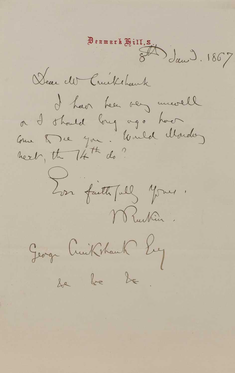 Lot 248 - John Ruskin (1819-1900)