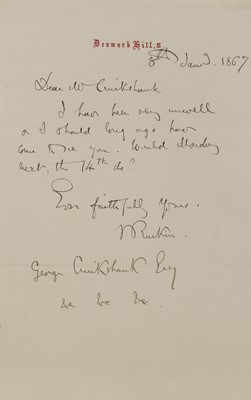 Lot 248 - John Ruskin (1819-1900)