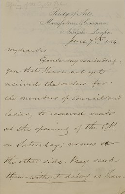 Lot 248 - John Ruskin (1819-1900)