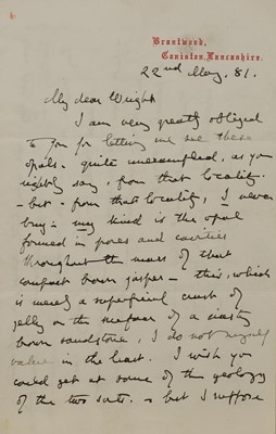 Lot 252 - John Ruskin (1819-1900)