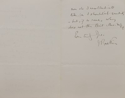 Lot 252 - John Ruskin (1819-1900)