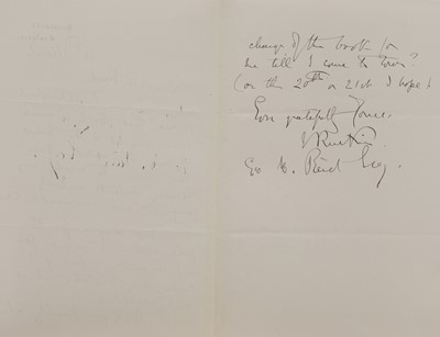 Lot 252 - John Ruskin (1819-1900)