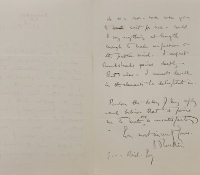 Lot 252 - John Ruskin (1819-1900)