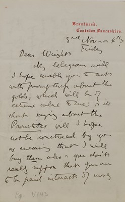 Lot 252 - John Ruskin (1819-1900)