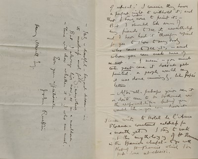 Lot 232 - John Ruskin (1819-1900)
