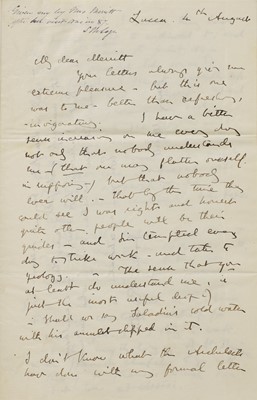 Lot 232 - John Ruskin (1819-1900)