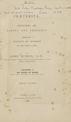 Lot 218 - John Ruskin (1819-1900)