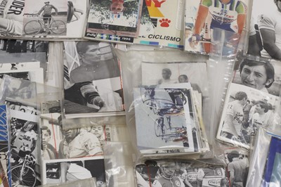 Lot 70 - A very large collection of cycling press photographs