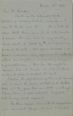 Lot 250 - John Ruskin (1819-1900)