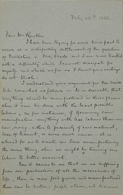 Lot 250 - John Ruskin (1819-1900)