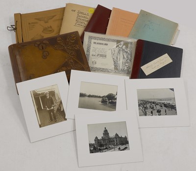 Lot 142 - A collection of military albums, scrapbooks and photographs