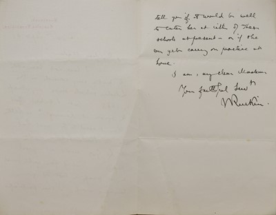 Lot 222 - John Ruskin (1819-1900)