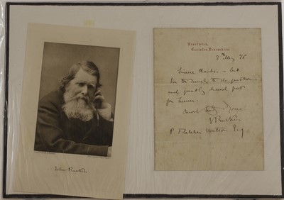 Lot 222 - John Ruskin (1819-1900)