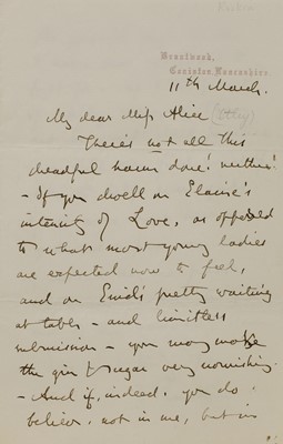 Lot 231 - John Ruskin (1819-1900)