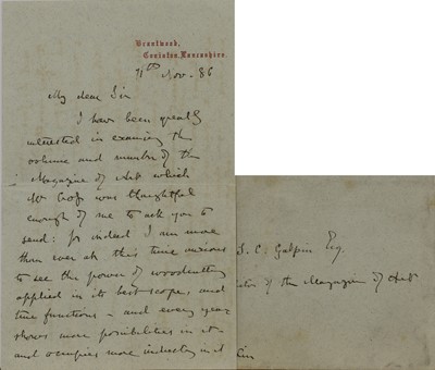 Lot 247 - John Ruskin (1819-1900)