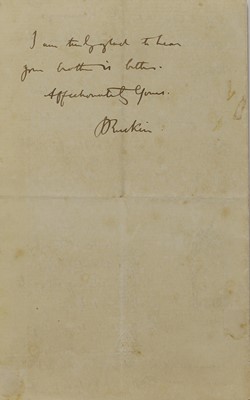 Lot 247 - John Ruskin (1819-1900)